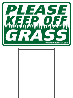PLEASE KEEP OFF GRASS 8