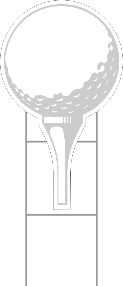 Golf Tee Sponsor Sign Blanks