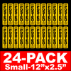 24 Pack mini posted private property signs (yellow) 12"x2.5"