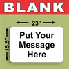 BLANK YARD SIGNS White LARGE 10 PACK with H-Stakes DIY~Sign Kit FREE SHIPPING