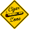 CIGAR ZONE Xing Sign Funny Novelty 16"x16" LARGE FREE SHIPPING
