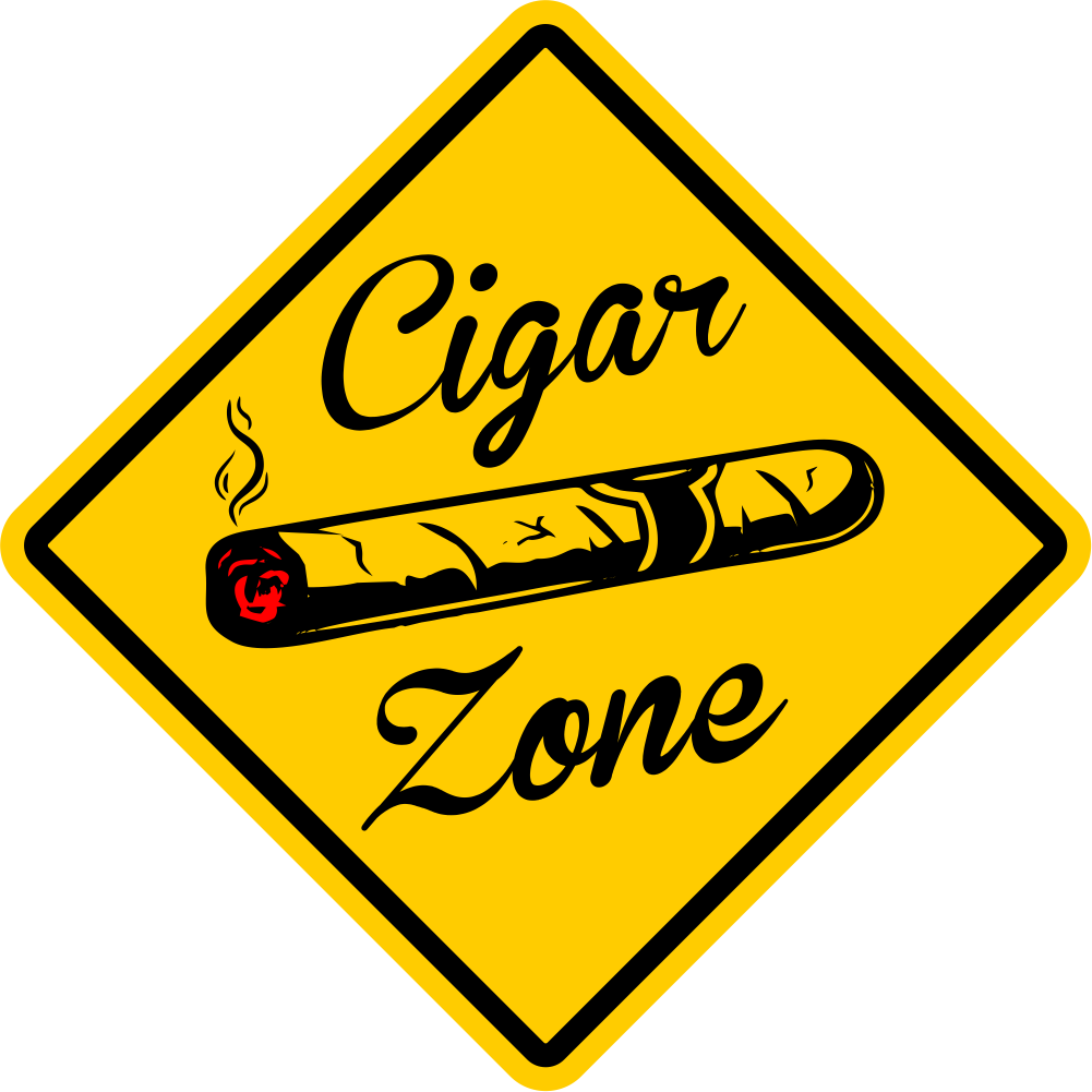 CIGAR ZONE Xing Sign Funny Novelty 16"x16" LARGE FREE SHIPPING