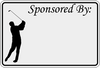 Golf Ball Tee Sponsor Yard Sign Blank