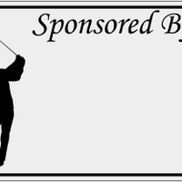 Golf Ball Tee Sponsor Yard Sign Blank