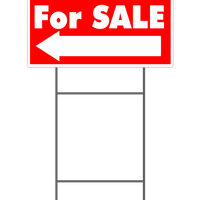 Home For Sale House Shaped Yard Sign