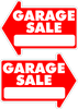 Garage Sale Yard Sale Rummage sale Yard Sign Arrow Shaped With Frame Starting at $8.95 FREE SHIPPING