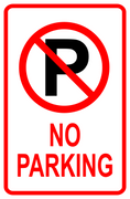No Parking Sign 12x18