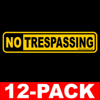 NO Trespassing~POSTED~12 Pack~Sign~NO Hunting~Medium FREE SHIPPING