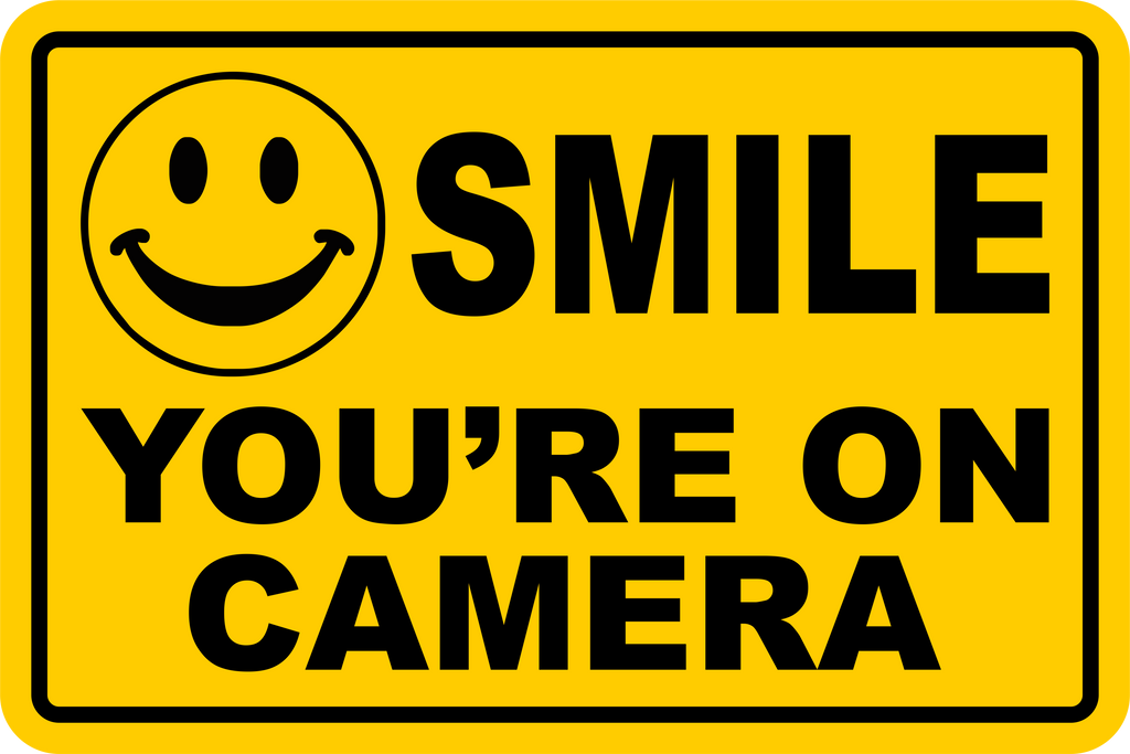 smile-you-re-on-camera-yellow-business-security-sign-cctv-video-survei-sign-screen-yard-signs-security-signs-sign-blanks for Video Surveillance Signs Free Printable SMILE YOU'RE ON CAMERA Yellow Business Security Sign CCTV Video Survei | Sign Screen~Yard Signs, Security signs, Sign Blanks for Video Surveillance Signs Free Printable