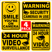 4 Pack SECURITY Sign Bundle